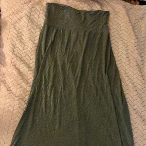 SHEIN long gray maxi skirt